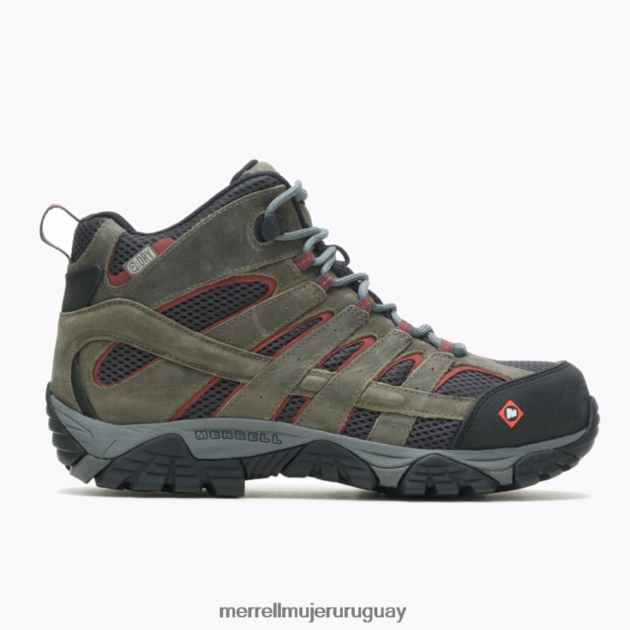 Merrell Bota de trabajo moab vertex mid impermeable con puntera ancha (j11515w) zapatos JPDRFN620 estaño hombres