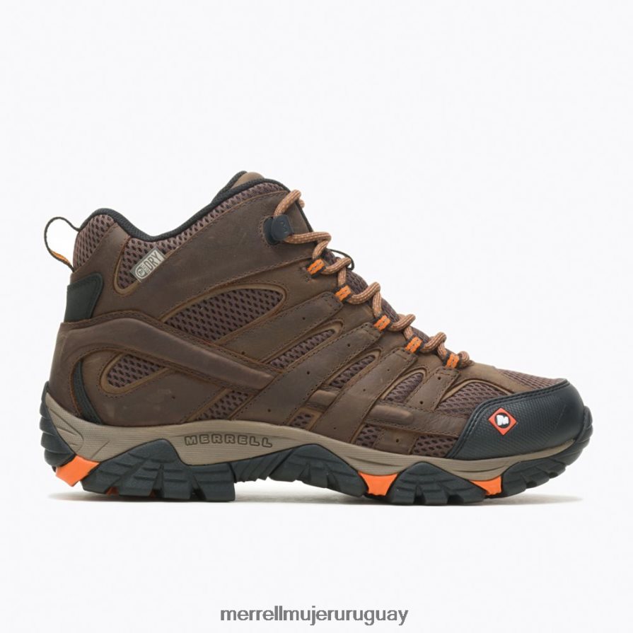 Merrell Bota de trabajo moab vertex mid impermeable sr ancho ancho (j31239w) zapatos JPDRFN389 arcilla hombres