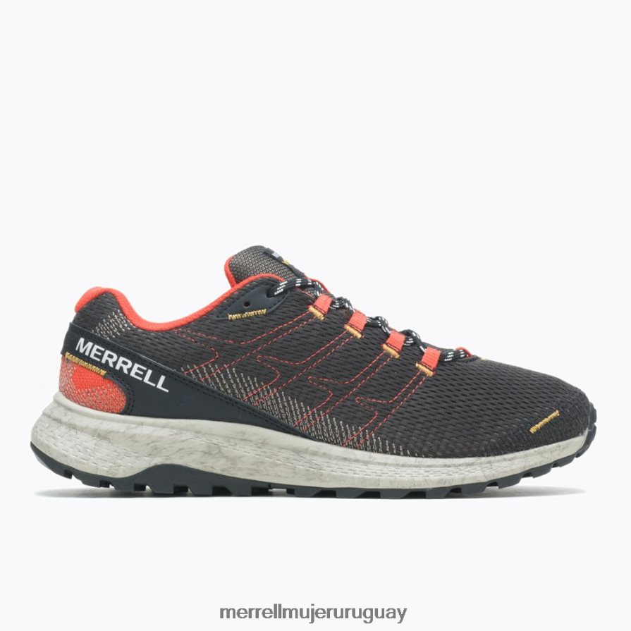 Merrell ataque de mosca (j067377) zapatos JPDRFN736 negro/mandarina hombres