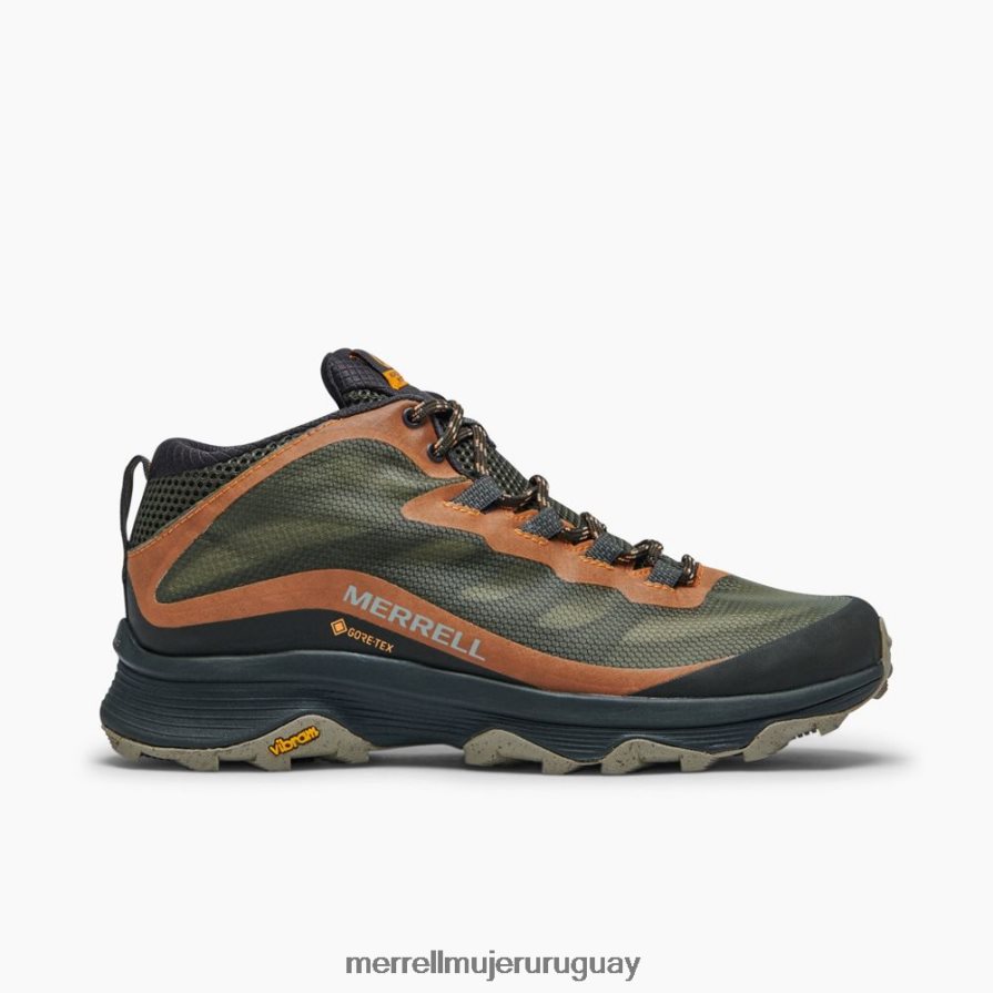 Merrell moab speed mid gore-tex ancho ancho (j135411w) zapatos JPDRFN354 liquen hombres