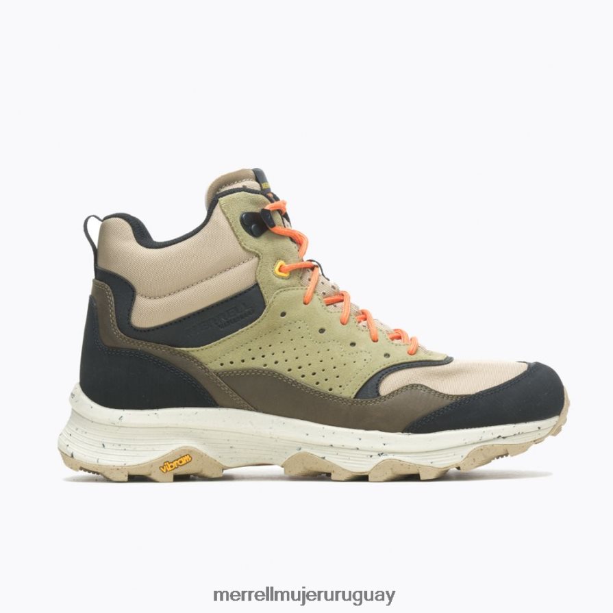 Merrell speed solo mid resistente al agua (j004535) zapatos JPDRFN36 arcilla/oliva hombres