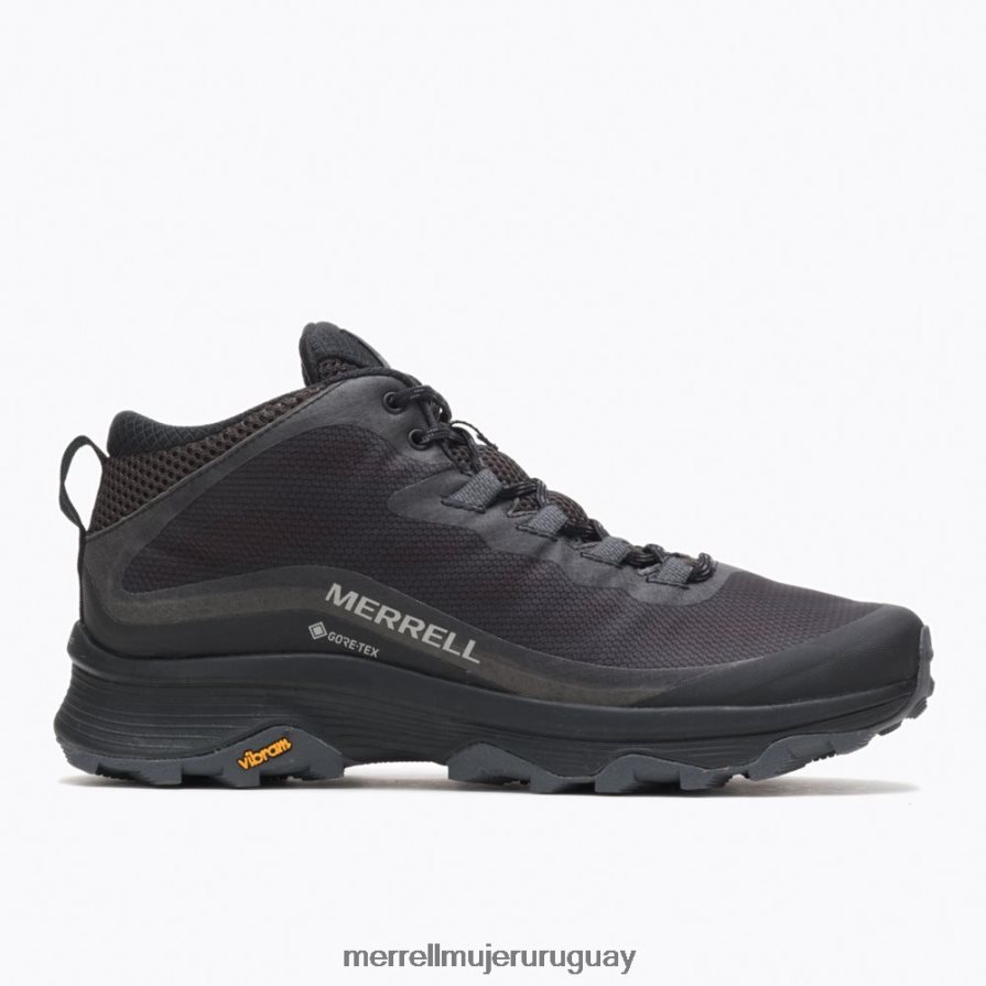 Merrell velocidad de moab mid gore-tex (j067075) zapatos JPDRFN190 negro/asfalto hombres