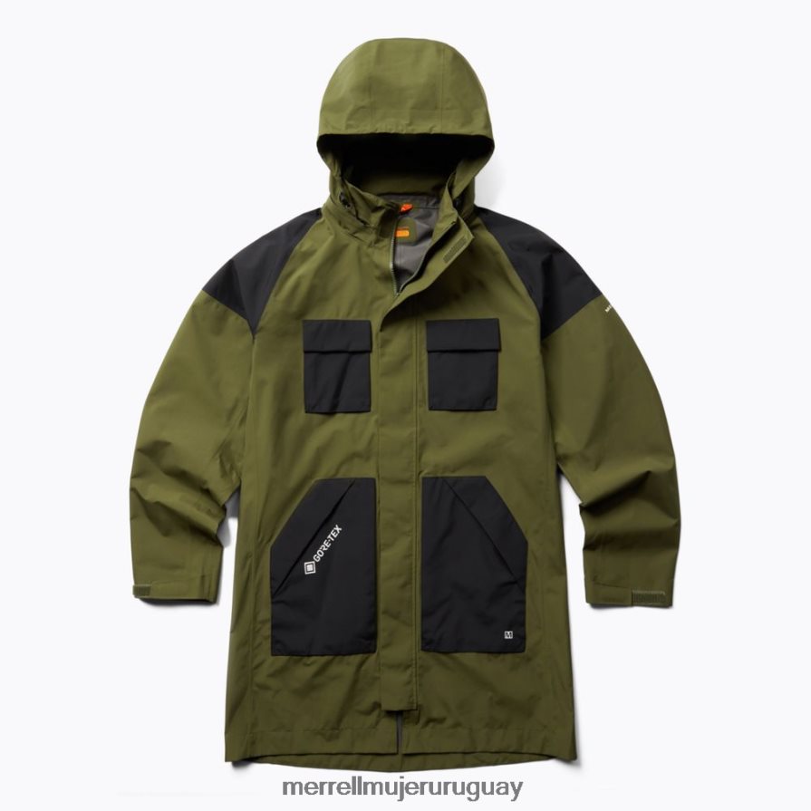 Merrell Parka con bolsillo cargo de gore-tex (jmf26677-326) ropa JPDRFN797 aceituna polvorienta hombres