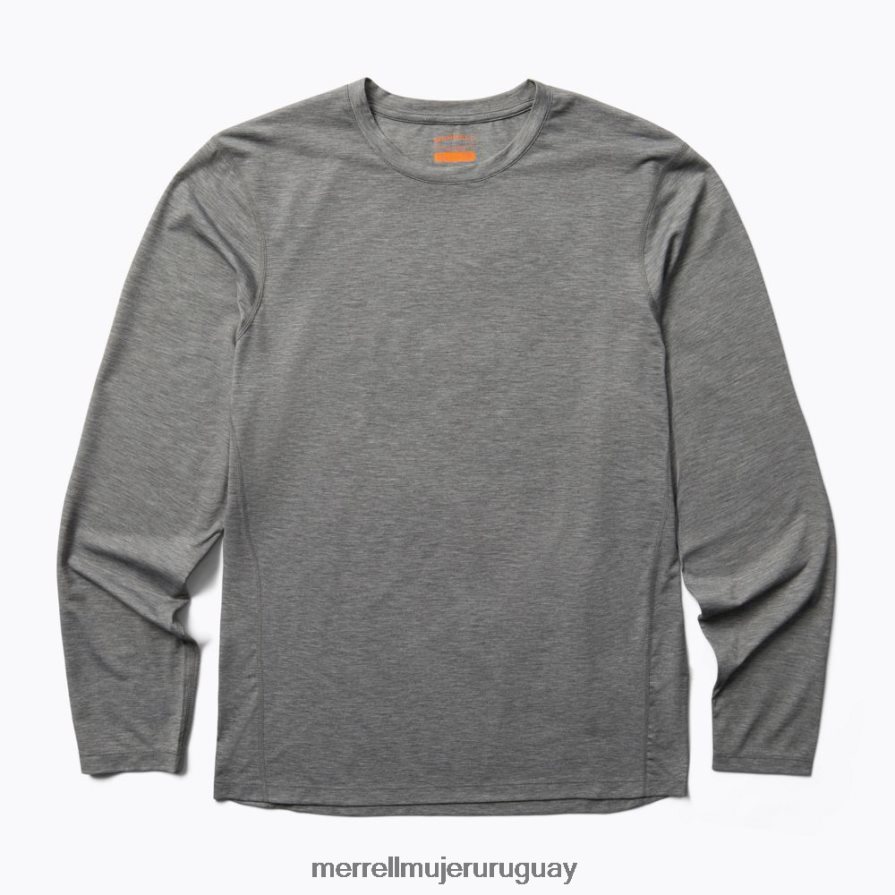 Merrell Camiseta perfecta de manga larga con tencel (jms26862-050) ropa JPDRFN335 brezo gris hombres