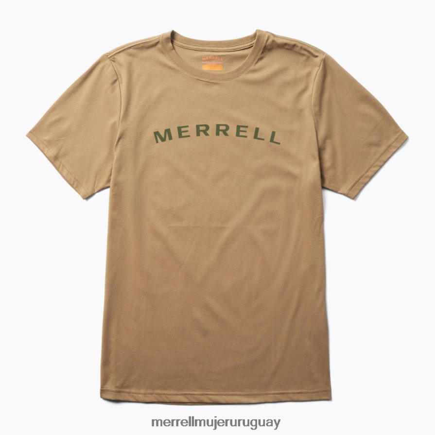 Merrell camiseta de manga corta con marca denominativa (jms26332-176) ropa JPDRFN586 tinte sepia hombres