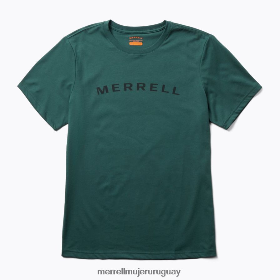 Merrell camiseta de manga corta con marca denominativa (jms26332-325) ropa JPDRFN585 musgo marino hombres