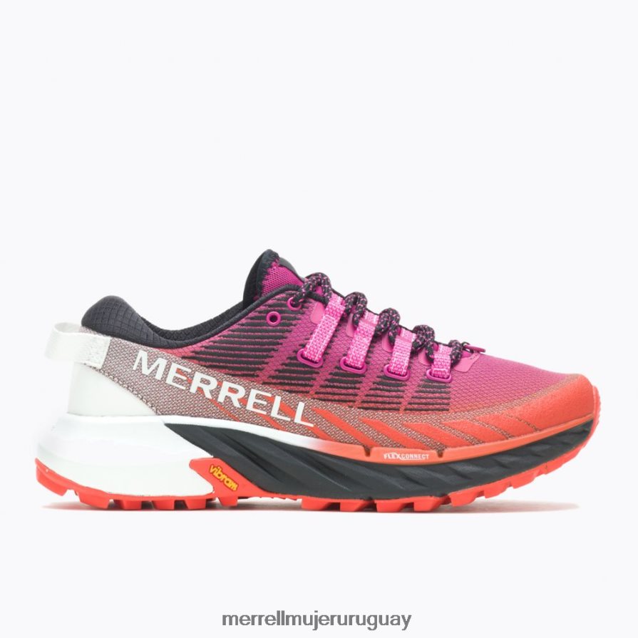 Merrell pico de agilidad 4 (j067524) zapatos JPDRFN925 fucsia/mandarina mujer