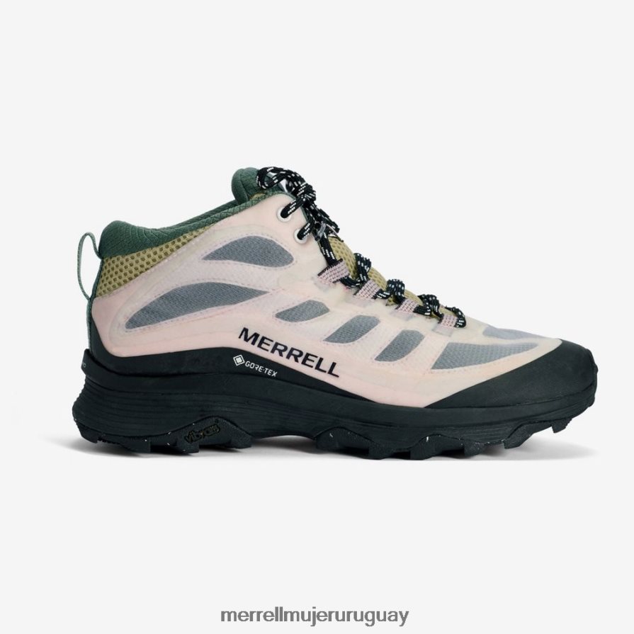 Merrell moab speed mid gore-tex x betty sudorosa (j500228) zapatos JPDRFN1339 blanco/rosa mujer