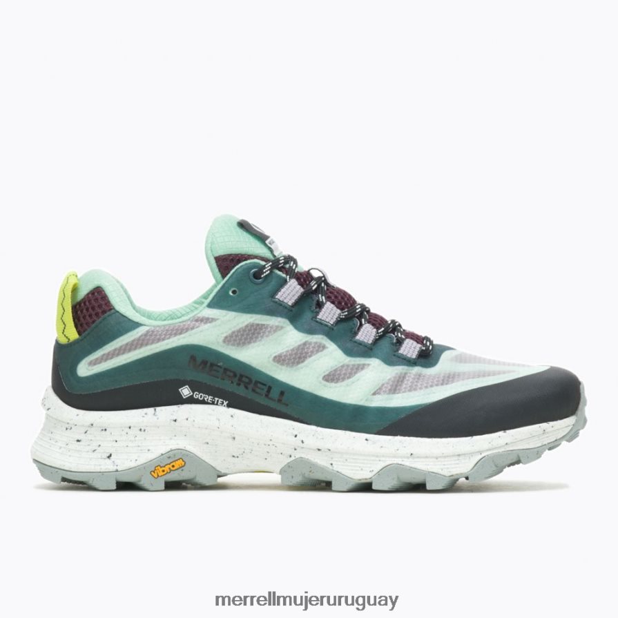 Merrell moab velocidad gore-tex (j067518) zapatos JPDRFN987 jade/multicolor mujer