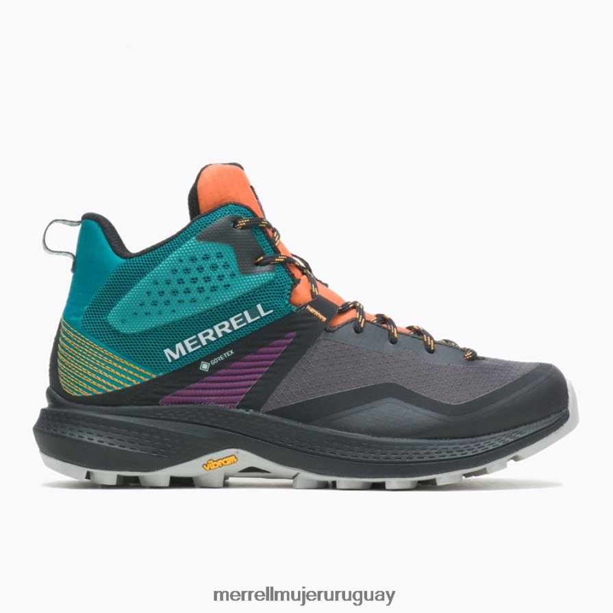 Merrell mqm 3 mid gore-tex (j135528) zapatos JPDRFN1167 mandarina/verde azulado mujer