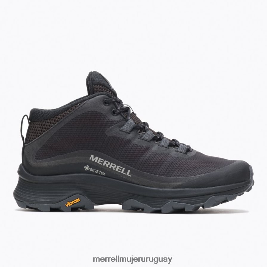 Merrell velocidad de moab mid gore-tex (j067174) zapatos JPDRFN877 negro/asfalto mujer