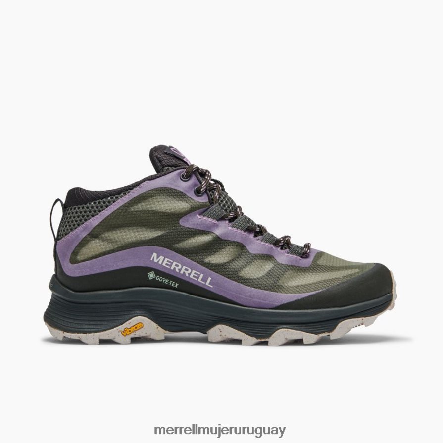 Merrell velocidad de moab mid gore-tex (j135416) zapatos JPDRFN880 liquen mujer