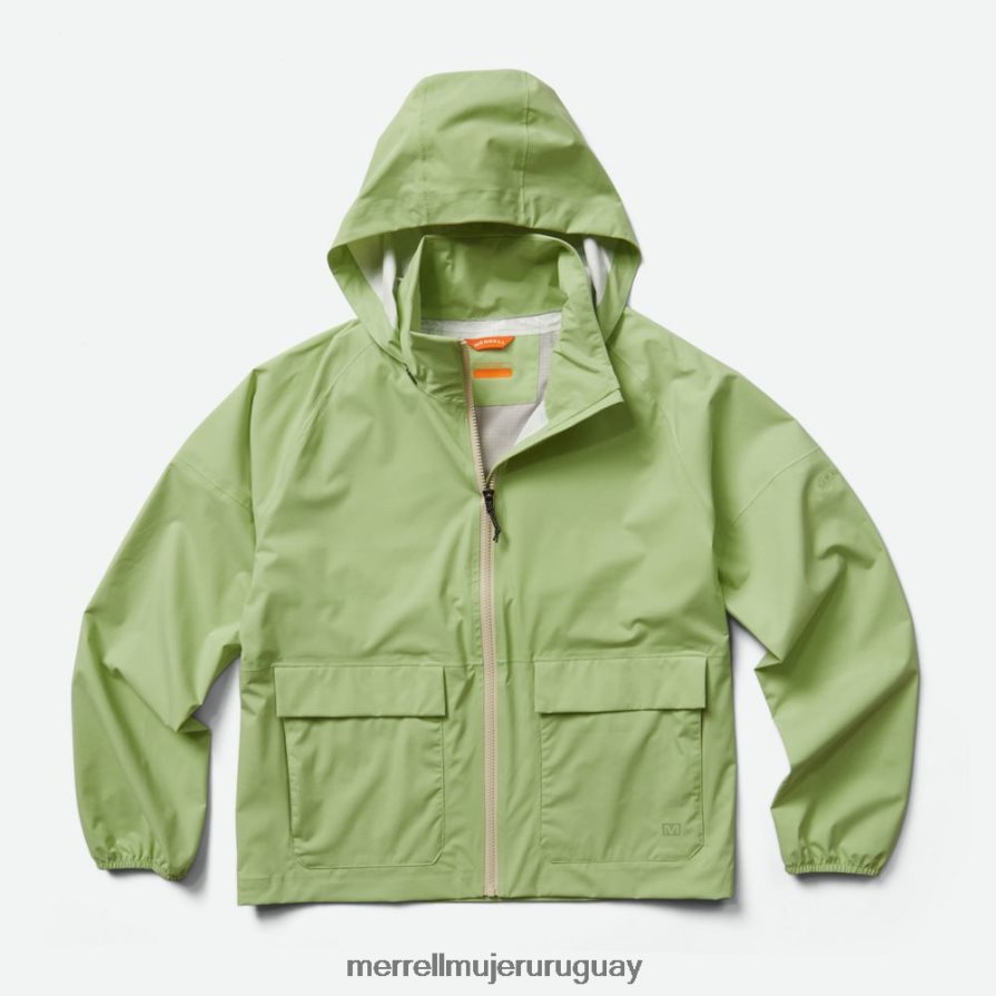 Merrell caparazón impermeable plegable alpino (jws26352-322) ropa JPDRFN1188 espuma verde brezo mujer