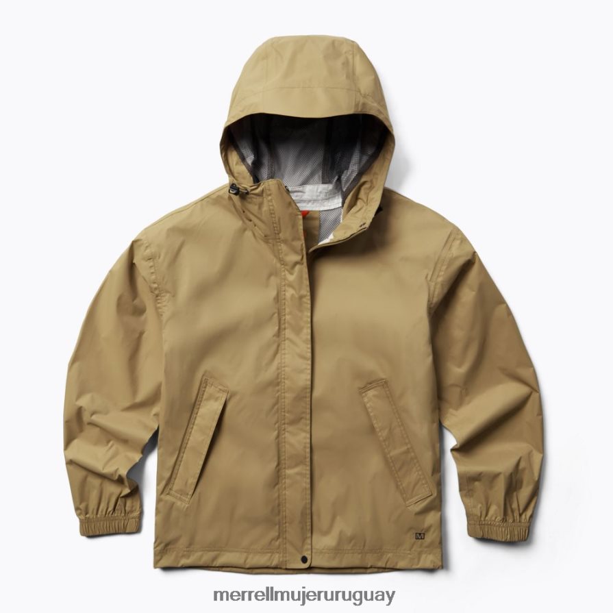 Merrell chaqueta impermeable fallon (jws26353-176) ropa JPDRFN1251 tinte sepia mujer