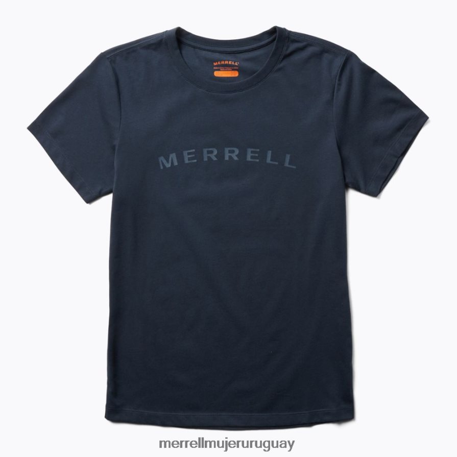 Merrell camiseta de manga corta con marca denominativa (jws26368-353) ropa JPDRFN1302 Armada mujer