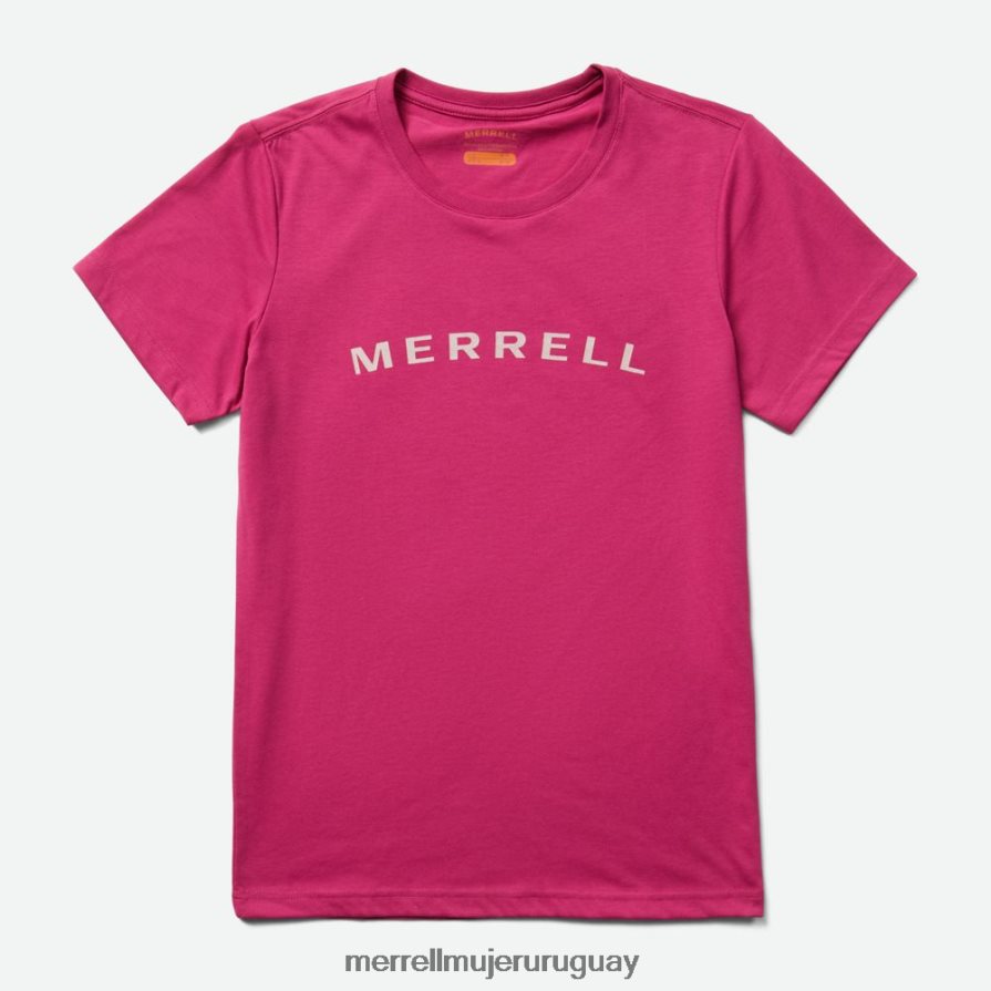 Merrell camiseta de manga corta con marca denominativa (jws26368-625) ropa JPDRFN1300 flor de cactus mujer