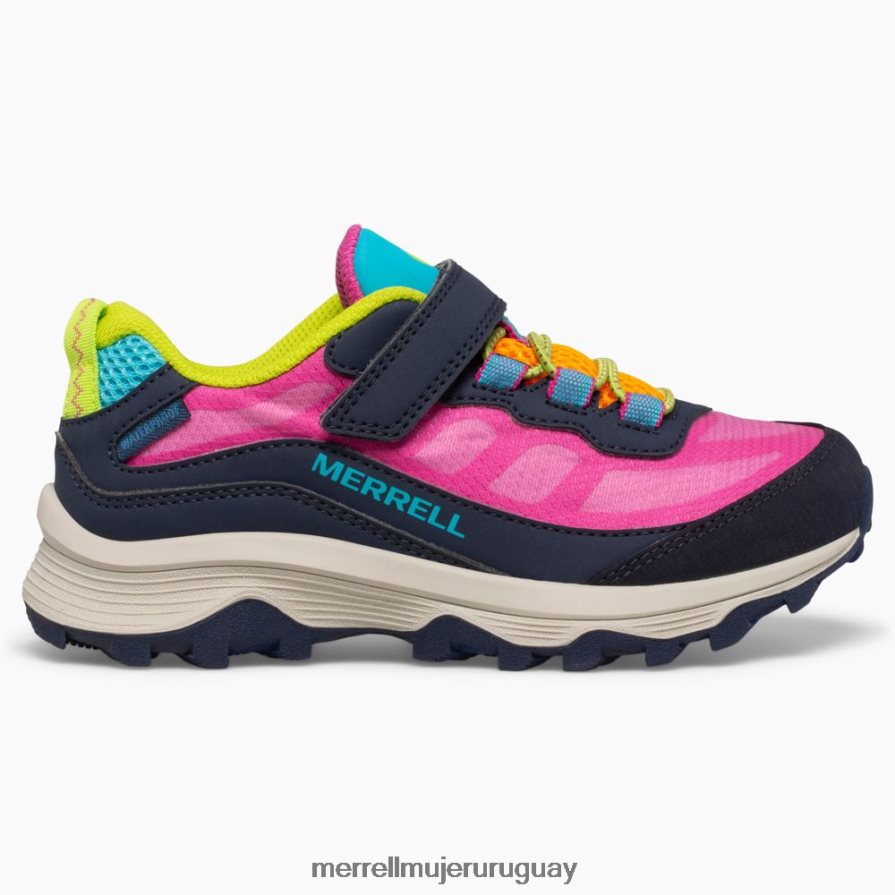 Merrell Moab velocidad baja aire acondicionado impermeable (mk166216) zapatos JPDRFN1367 azul marino/multicolor niños