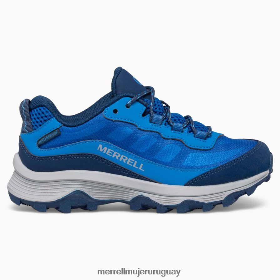 Merrell Moab velocidad baja impermeable (mk265940) zapatos JPDRFN1374 azul niños