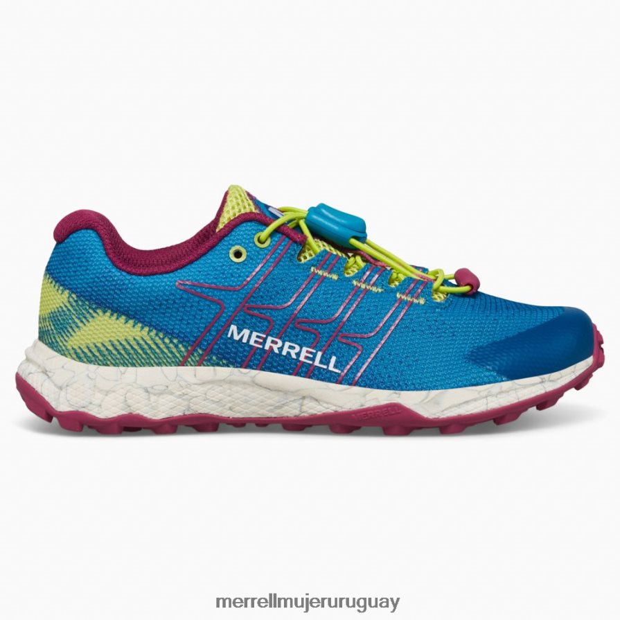 Merrell Moab vuelo bajo aire acondicionado (mk167108) zapatos JPDRFN1389 verde azulado/lima/fucsia niños