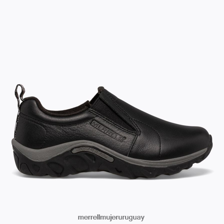 Merrell Mocasín de piel de jungla (j95619) zapatos JPDRFN1473 negro niños