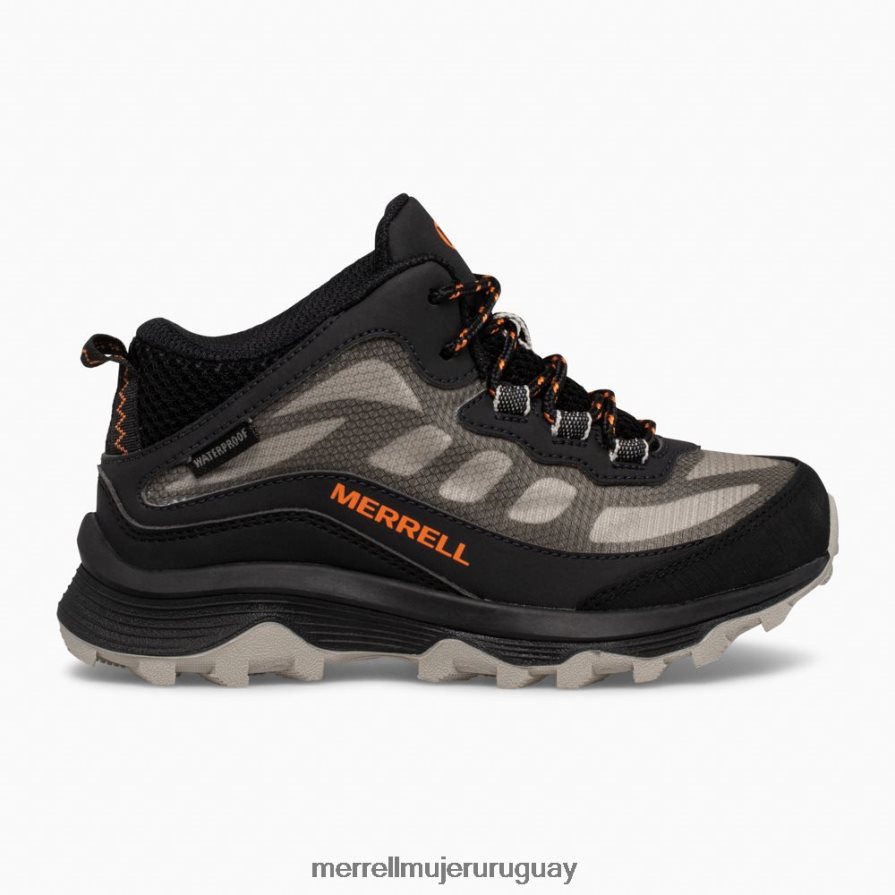 Merrell moab speed mid impermeable (mk265424) zapatos JPDRFN1378 negro niños