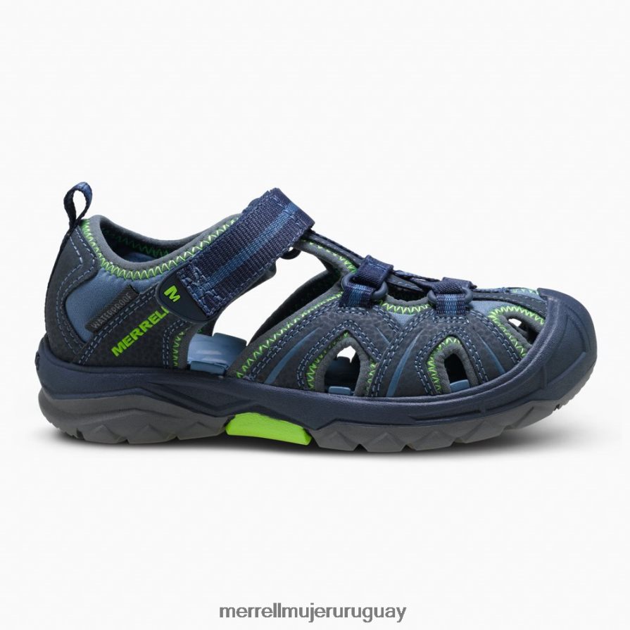 Merrell sandalia hidro (my53375) zapatos JPDRFN1413 azul marino / verde niños