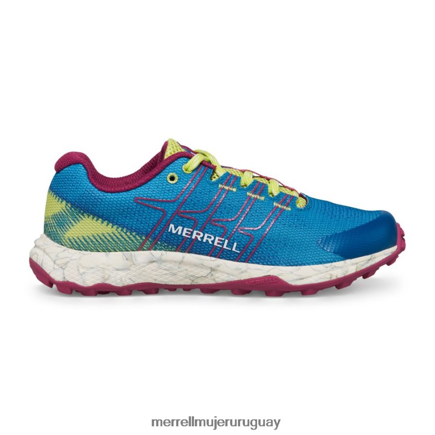 Merrell vuelo bajo de moab (mk167107) zapatos JPDRFN1438 verde azulado/lima/fucsia niños