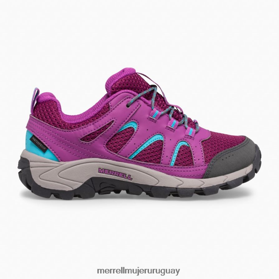 Merrell zapatilla impermeable con encaje bajo oakcreek (mk164772) zapatos JPDRFN1451 paloma/baya niños