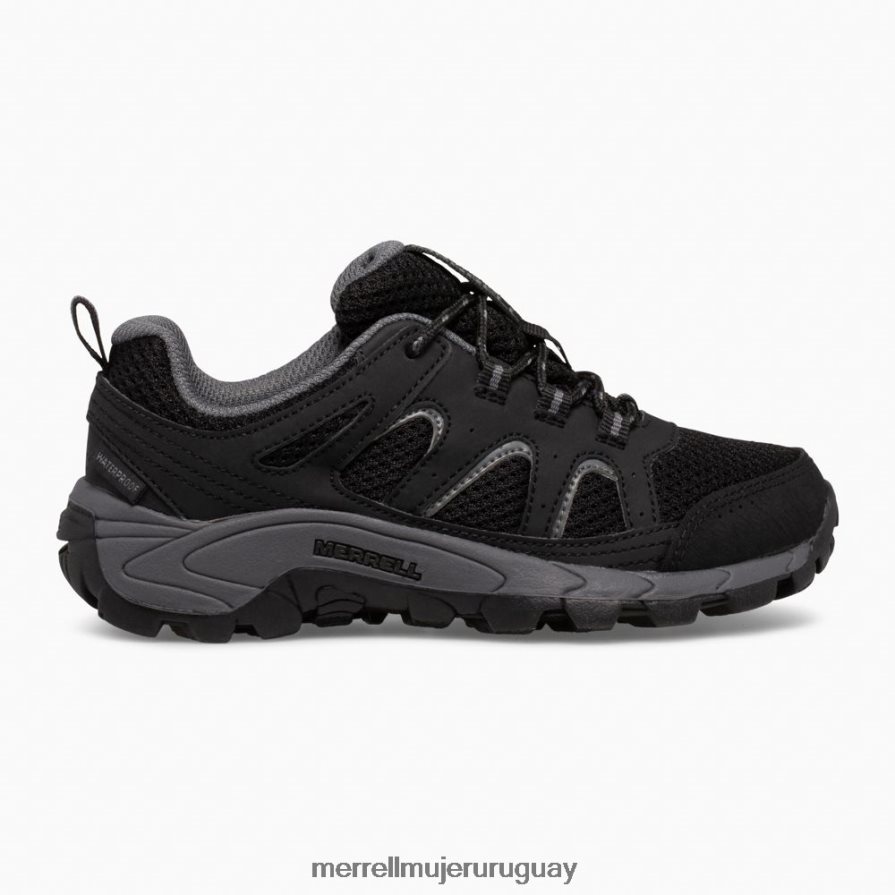 Merrell zapatilla impermeable con encaje bajo oakcreek (mk265427) zapatos JPDRFN1449 Gris oscuro niños