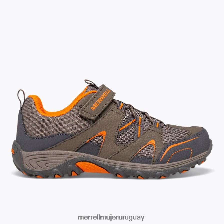 Merrell zapato cazador de senderos (my57109) zapatos JPDRFN1462 humo de pólvora / naranja niños