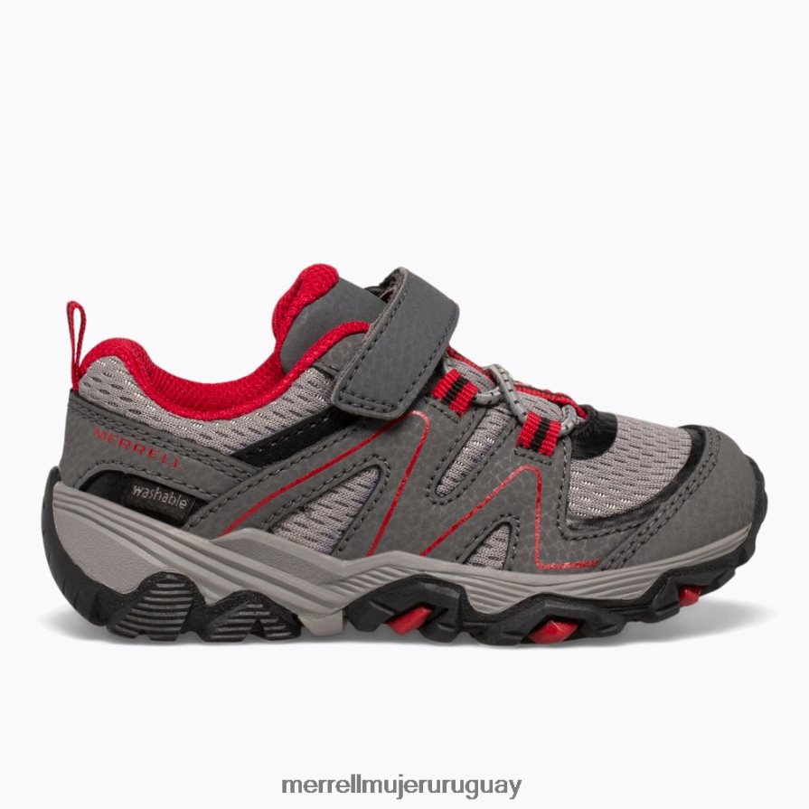 Merrell búsqueda de senderos jr. (ml263182) zapatos JPDRFN1348 gris/rojo/negro niños