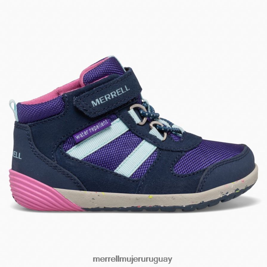 Merrell caminante bare step ridge jr (ml166271) zapatos JPDRFN1458 azul marino/rosa niños