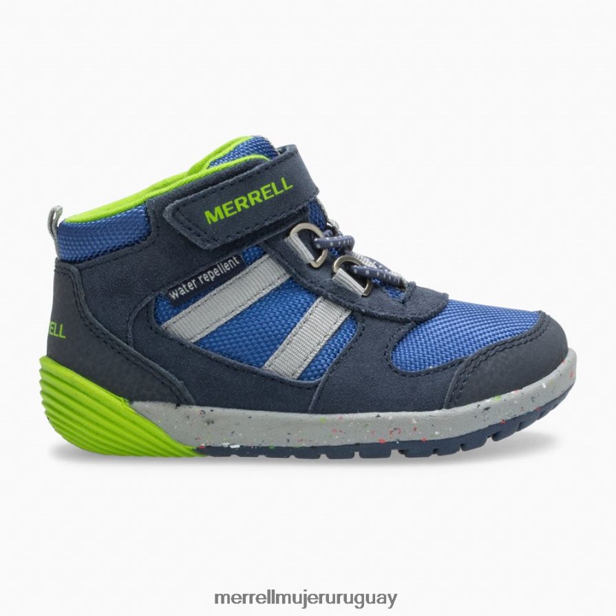 Merrell caminante bare step ridge jr (ml262608) zapatos JPDRFN1459 azul marino/verde niños