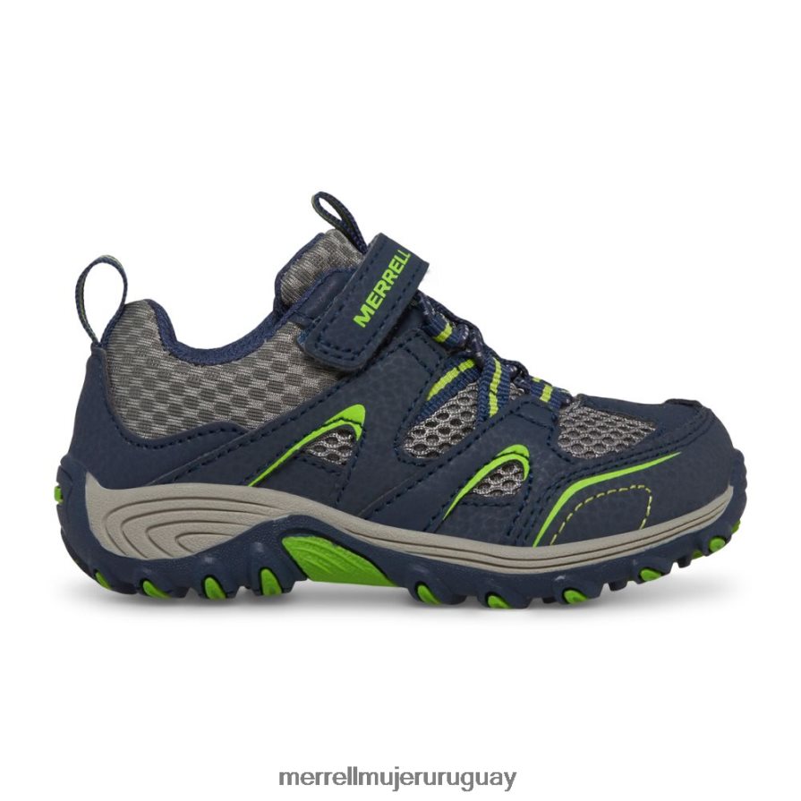 Merrell cazador de senderos jr. zapato (ml260888) zapatos JPDRFN1344 azul marino/verde niños