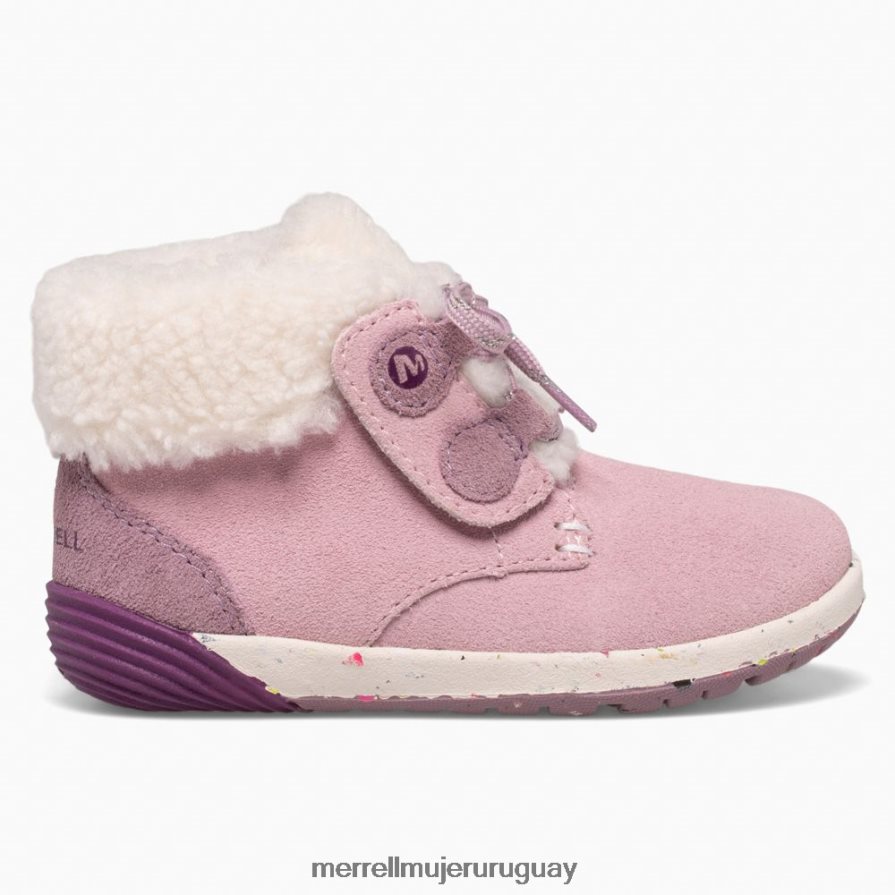 Merrell pasos desnudos cacao jr. arranque (ml166246) zapatos JPDRFN1467 Rosa empolvado niños