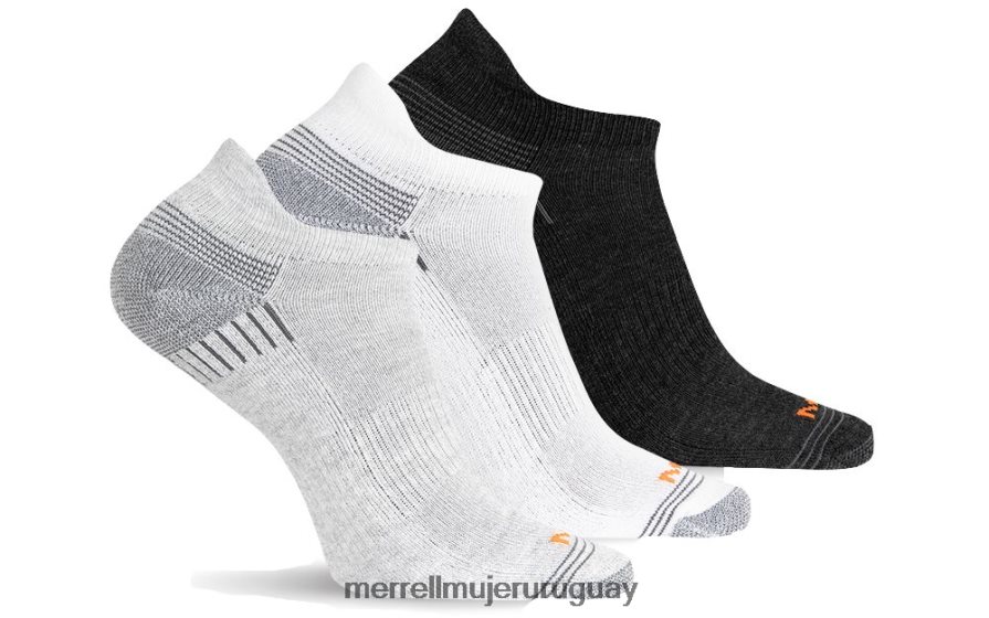 Merrell Pack de 3 calcetines con lengüeta de corte bajo reciclados (jsf24606-041) accesorios JPDRFN361 asistencia gris brezo unisexo