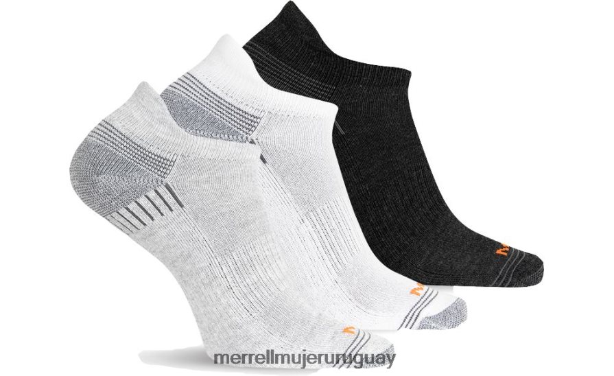 Merrell Pack de 3 calcetines con lengüeta de corte bajo reciclados (jsf25059-041) accesorios JPDRFN360 asistencia gris brezo unisexo